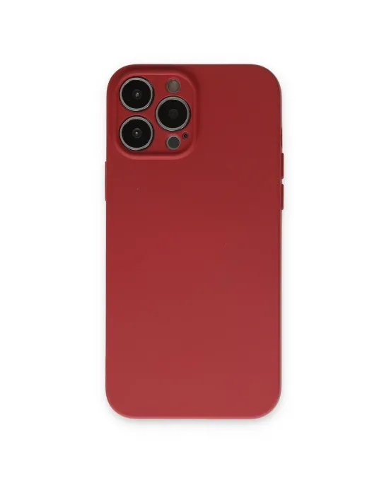 Apple İphone 13 Pro Kılıf Nano İçi Kadife Silikon - Kiremit