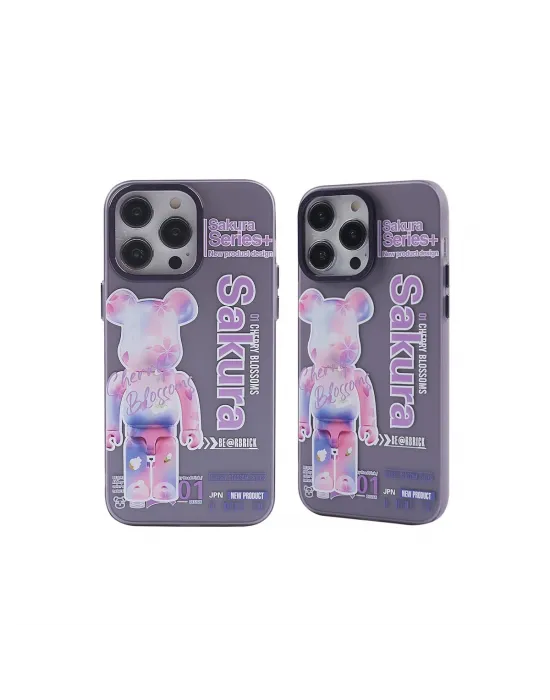 Apple İphone 13 Pro Kılıf Prada Desenli Kapak - Prada Mor - 1