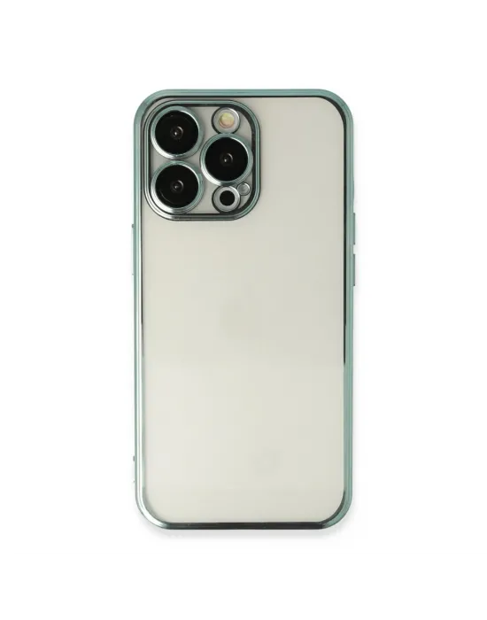 Apple İphone 13 Pro Kılıf Razer Lensli Silikon - Yeşil