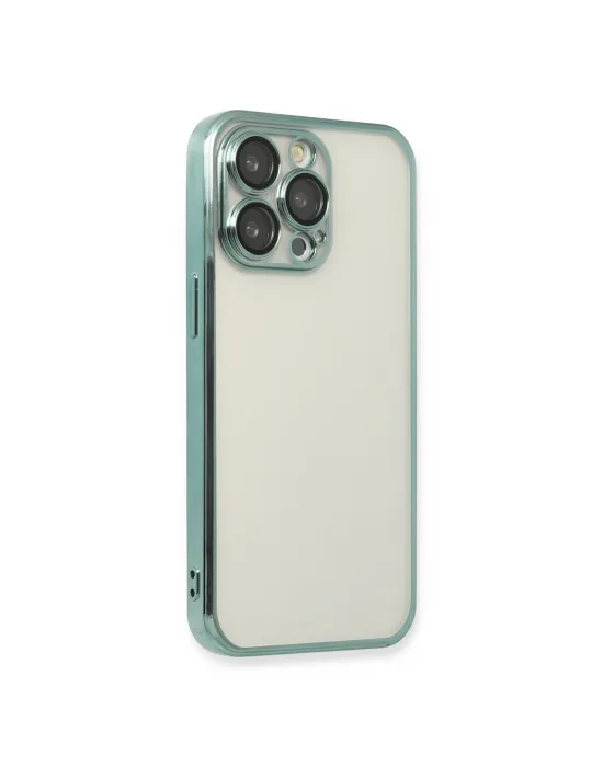 Apple İphone 13 Pro Kılıf Razer Lensli Silikon - Yeşil