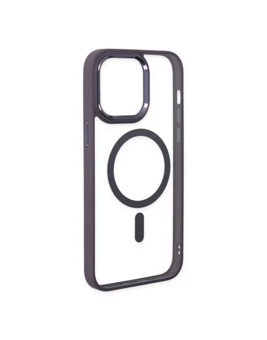 Apple İphone 13 Pro Kılıf Room Magneticsafe Silikon - Derin Mor