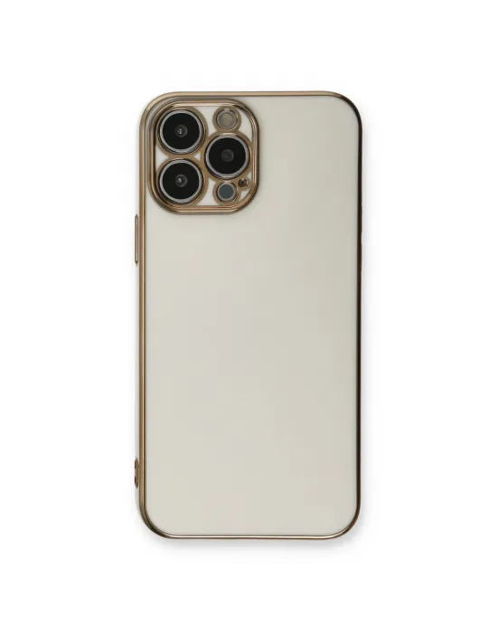 Apple İphone 13 Pro Kılıf Volet Silikon - Beyaz