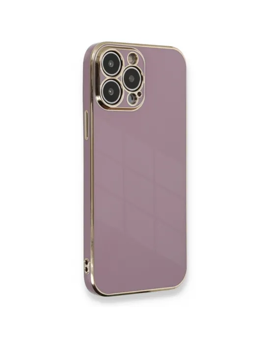 Apple İphone 13 Pro Kılıf Volet Silikon - Mor