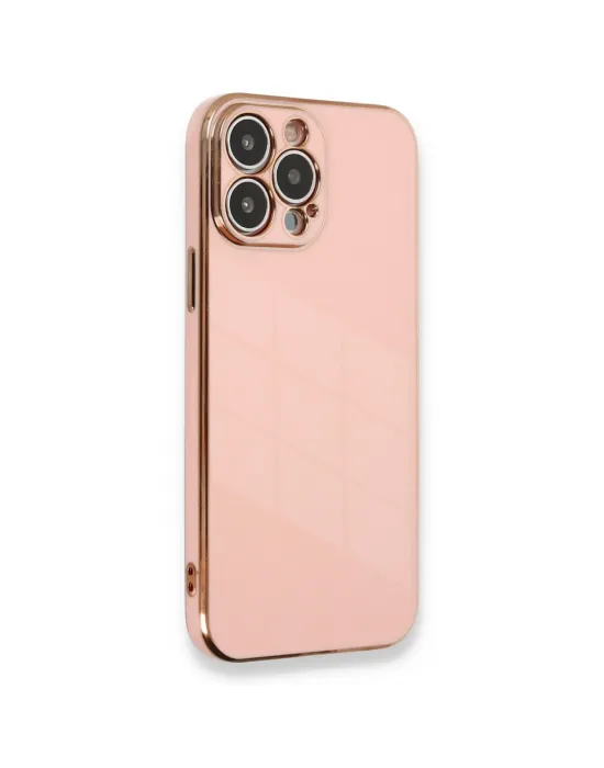 Apple İphone 13 Pro Kılıf Volet Silikon - Pembe