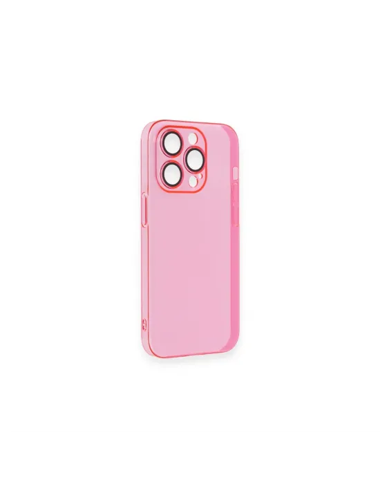 Apple İphone 13 Pro Max Kılıf Armada Lensli Kapak - Pembe