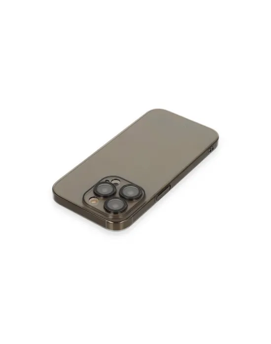 Apple İphone 13 Pro Max Kılıf Armada Lensli Kapak - Siyah
