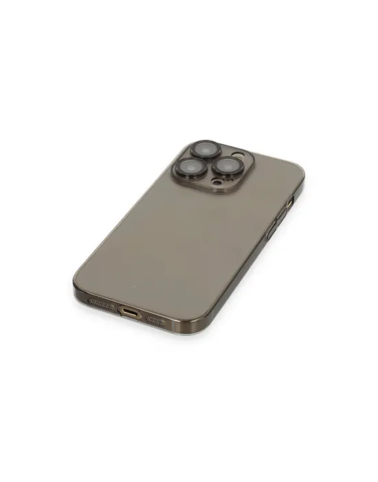 Apple İphone 13 Pro Max Kılıf Armada Lensli Kapak - Siyah