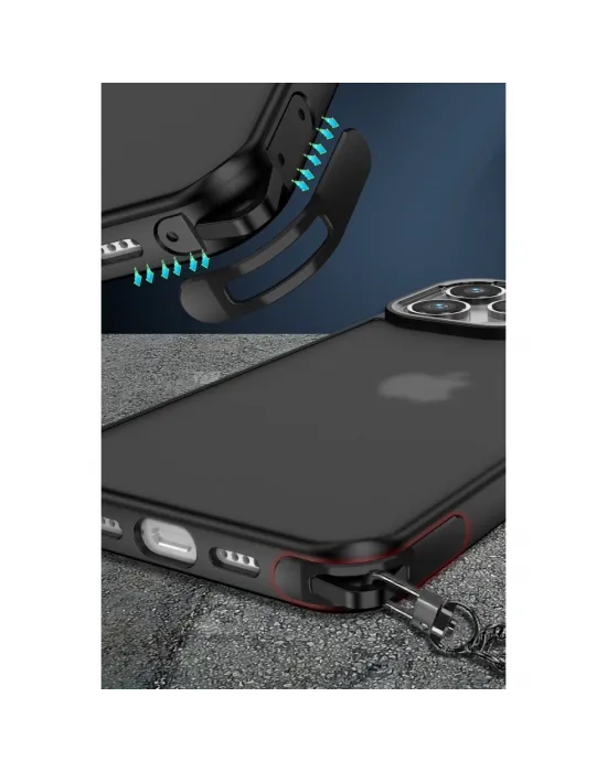 Apple İphone 13 Pro Max Kılıf Elegant Kapak - Derin Mor