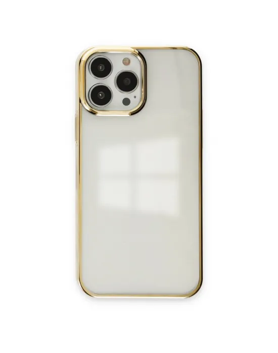 Apple İphone 13 Pro Max Kılıf Element Silikon - Gold