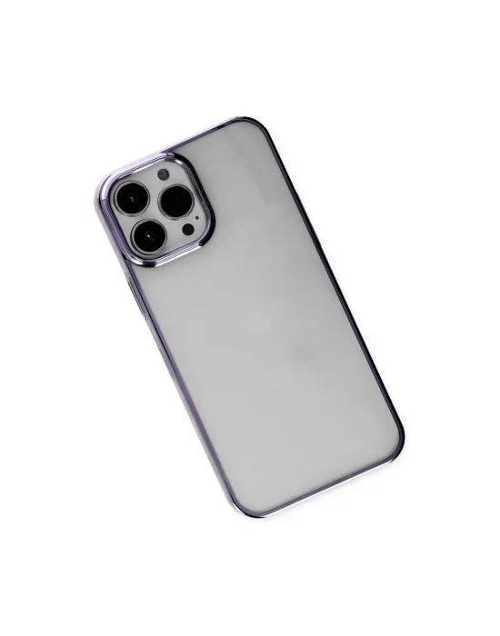 Apple İphone 13 Pro Max Kılıf Element Silikon - Mor