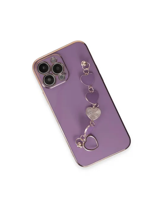 Apple İphone 13 Pro Max Kılıf Esila Silikon - Mor