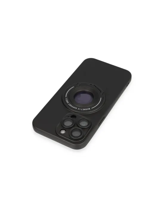 Apple İphone 13 Pro Max Kılıf Lukka Magneticsafe Kapak - Siyah
