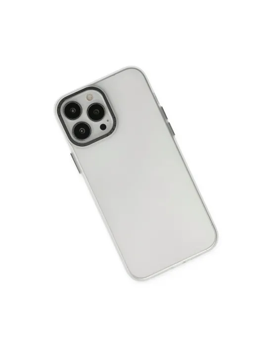 Apple İphone 13 Pro Max Kılıf Modos Metal Kapak - Şeffaf