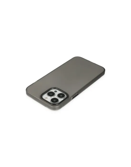 Apple İphone 13 Pro Max Kılıf Modos Metal Kapak - Siyah