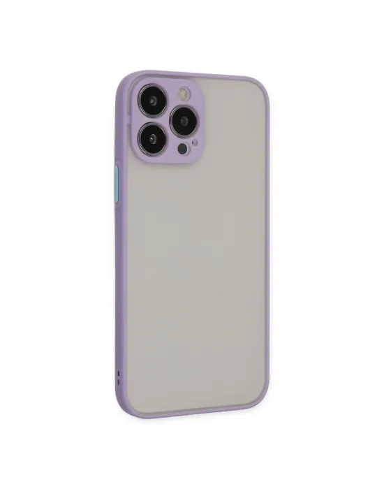 Apple İphone 13 Pro Max Kılıf Montreal Silikon Kapak - Mor