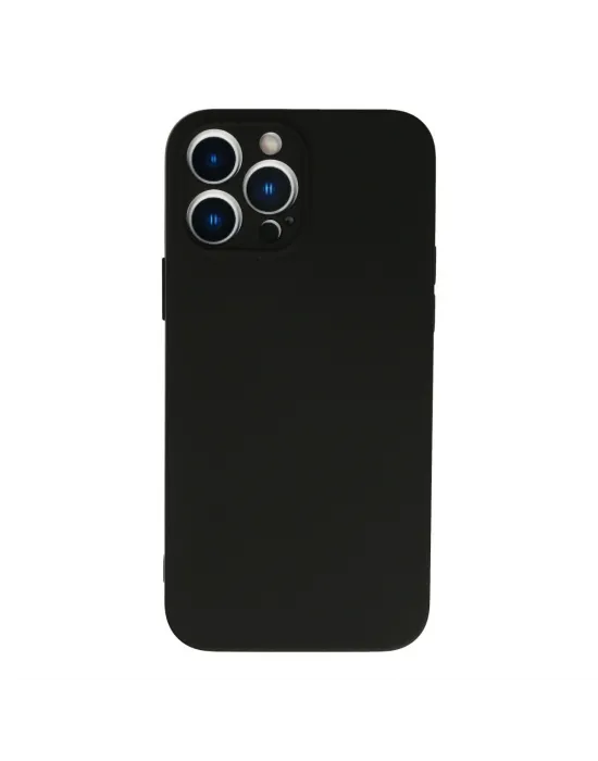 Apple İphone 13 Pro Max Kılıf Nano İçi Kadife Silikon - Siyah
