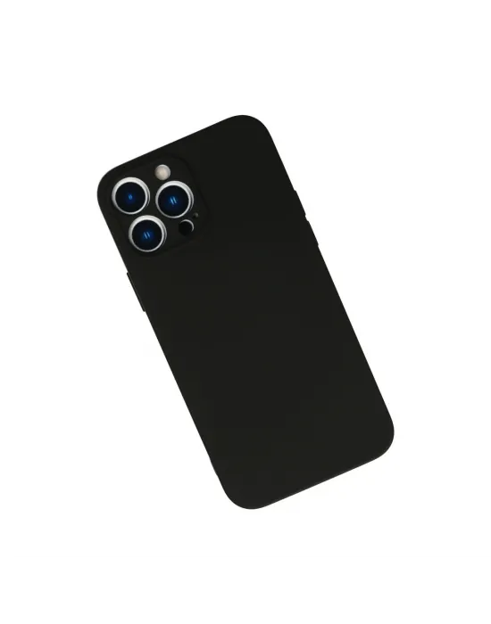 Apple İphone 13 Pro Max Kılıf Nano İçi Kadife Silikon - Siyah