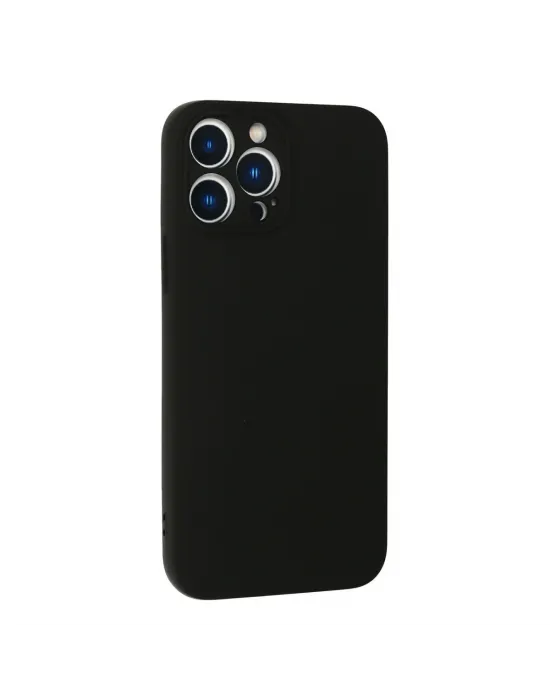 Apple İphone 13 Pro Max Kılıf Nano İçi Kadife Silikon - Siyah