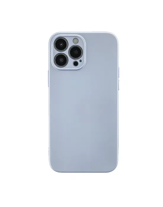 Apple İphone 13 Pro Max Kılıf Nano İçi Kadife Silikon - Sky Blue