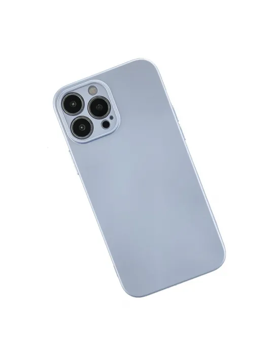 Apple İphone 13 Pro Max Kılıf Nano İçi Kadife Silikon - Sky Blue