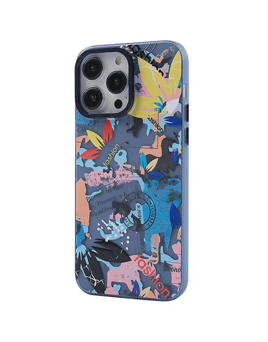 Apple İphone 13 Pro Max Kılıf Prada Desenli Kapak - Prada Pembe - 1