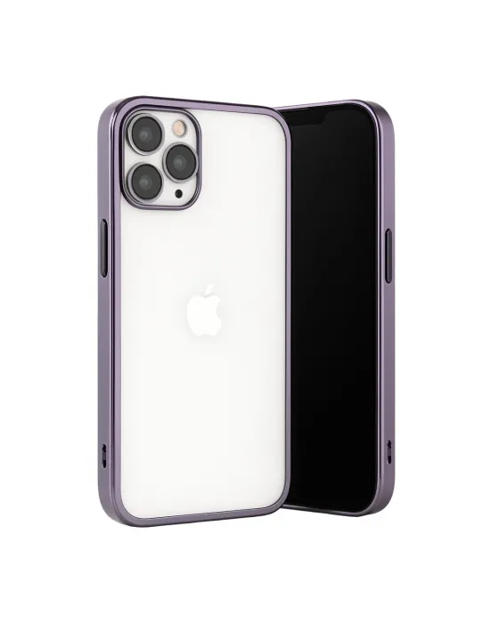 Apple İphone 13 Pro Max Kılıf Razer Lensli Silikon - Mor