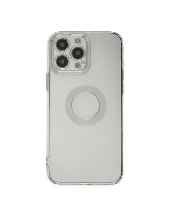 Apple İphone 13 Pro Max Kılıf Santa Lens Silikon - Şeffaf