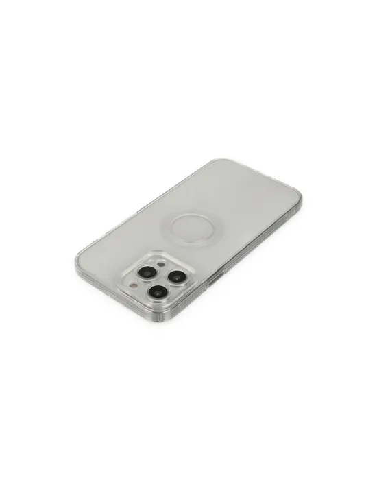 Apple İphone 13 Pro Max Kılıf Santa Lens Silikon - Şeffaf