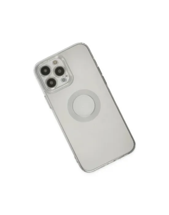 Apple İphone 13 Pro Max Kılıf Santa Lens Silikon - Şeffaf