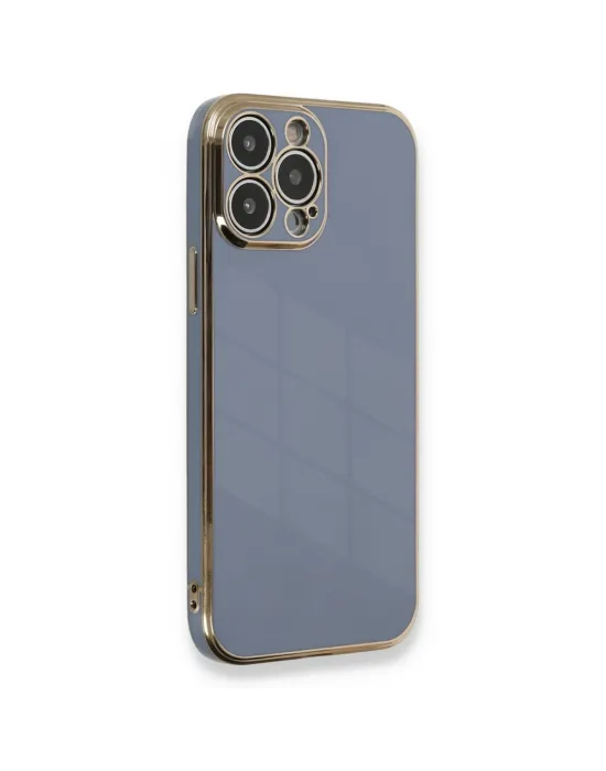 Apple İphone 13 Pro Max Kılıf Volet Silikon - Mavi