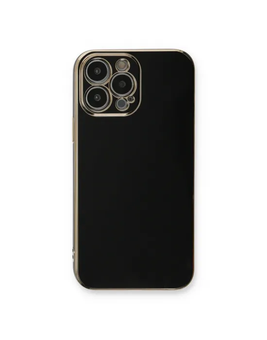Apple İphone 13 Pro Max Kılıf Volet Silikon - Siyah