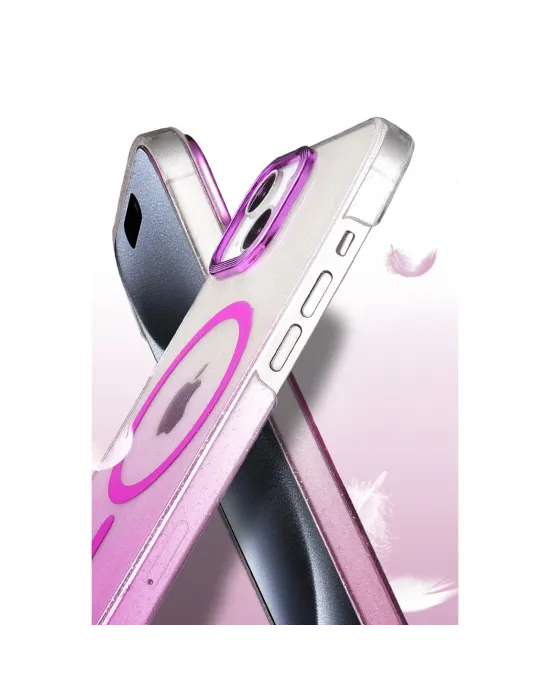 Apple İphone 14 Glossy Magsafe Kapak - Mor