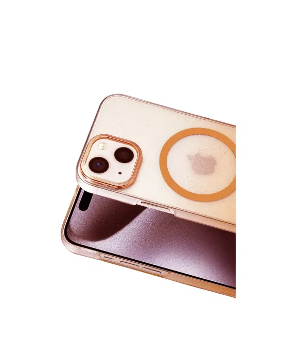 Apple İphone 14 Glossy Magsafe Kapak - Turuncu
