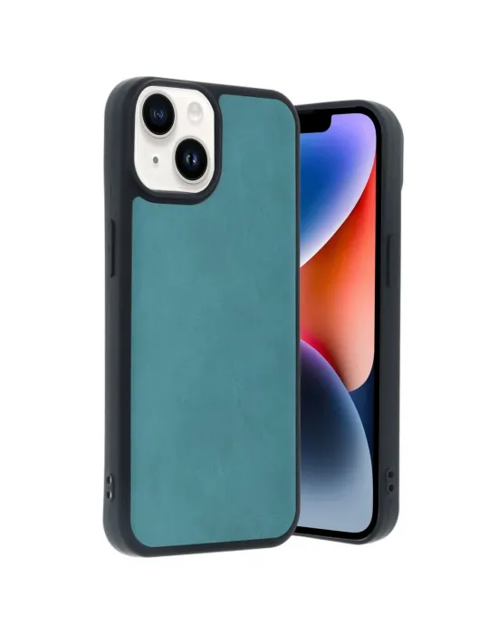 Apple İphone 14 Kılıf Aras Deri Kapak - Açık Yeşil