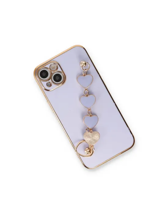 Apple İphone 14 Kılıf Esila Silikon - Lila