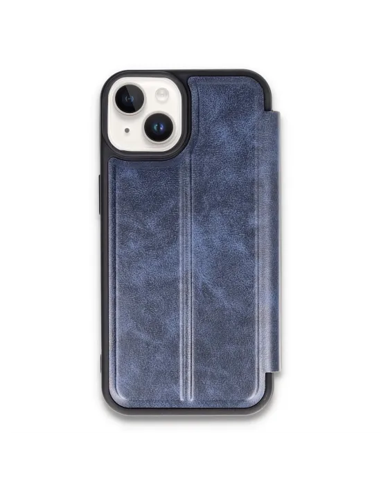 Apple İphone 14 Kılıf Flip Cover - Lacivert