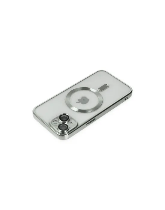 Apple İphone 14 Kılıf Kross Magneticsafe Kapak - Gümüş