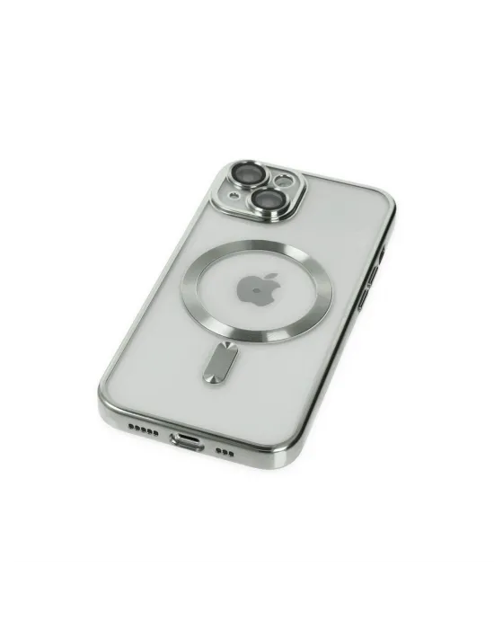 Apple İphone 14 Kılıf Kross Magneticsafe Kapak - Gümüş