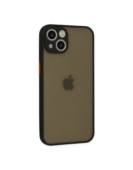 Apple İphone 14 Kılıf Montreal Silikon Kapak - Siyah