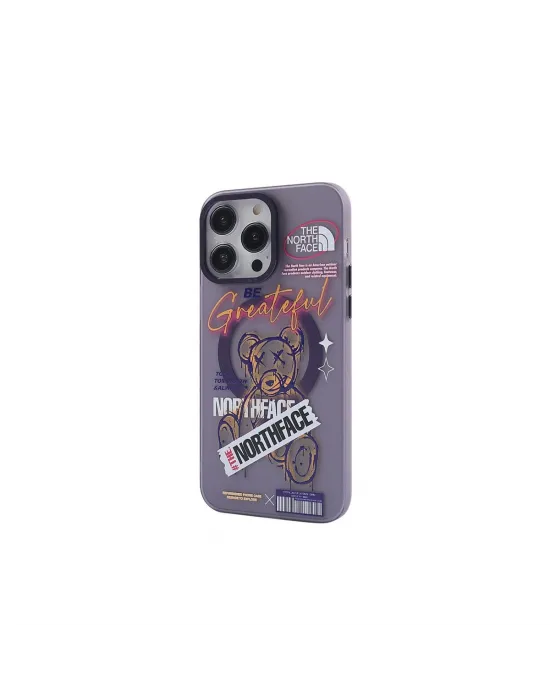 Apple İphone 14 Pro Kılıf Apollo Magneticsafe Desenli Kapak - Apollo Mor - 2