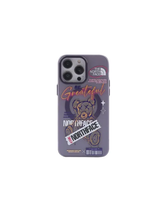 Apple İphone 14 Pro Kılıf Apollo Magneticsafe Desenli Kapak - Apollo Mor - 2