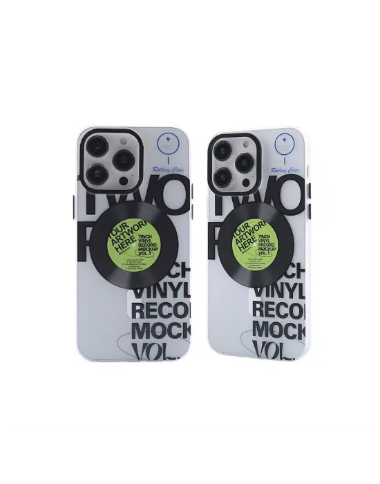 Apple İphone 14 Pro Kılıf Apollo Magneticsafe Desenli Kapak - Apollo Şeffaf - 5