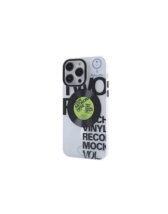 Apple İphone 14 Pro Kılıf Apollo Magneticsafe Desenli Kapak - Apollo Şeffaf - 5