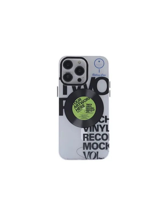 Apple İphone 14 Pro Kılıf Apollo Magneticsafe Desenli Kapak - Apollo Şeffaf - 5