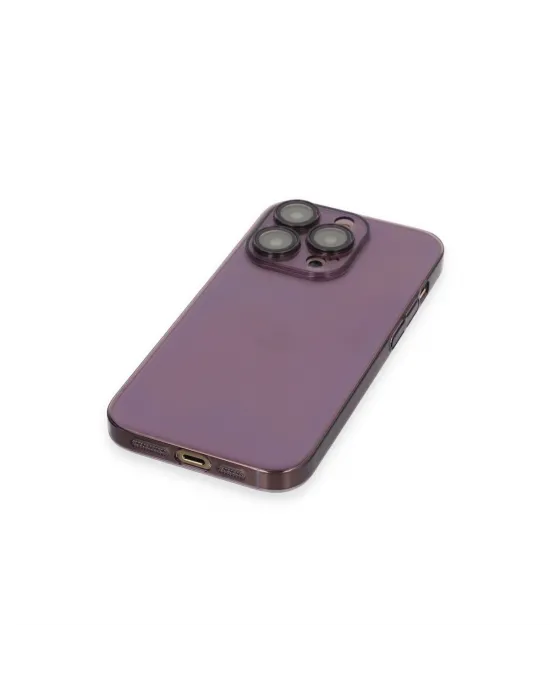 Apple İphone 14 Pro Kılıf Armada Lensli Kapak - Derin Mor