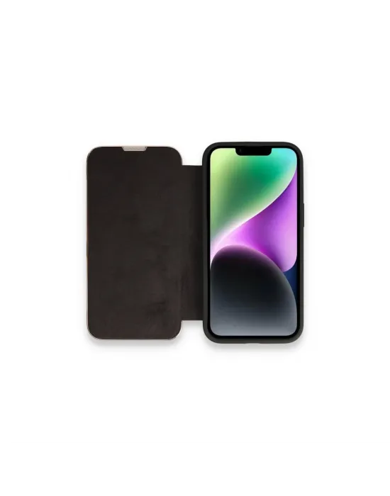 Apple İphone 14 Pro Kılıf Dolpin Kapaklı - Siyah