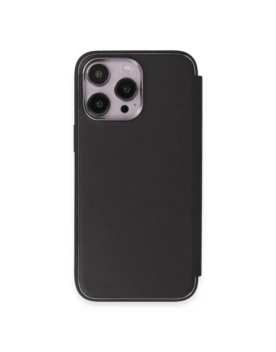 Apple İphone 14 Pro Kılıf Dolpin Kapaklı - Siyah