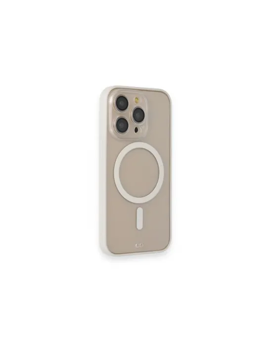Apple İphone 14 Pro Kılıf Grand Magneticsafe Kapak - Beyaz