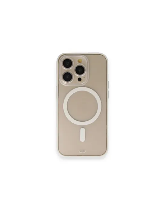 Apple İphone 14 Pro Kılıf Grand Magneticsafe Kapak - Beyaz