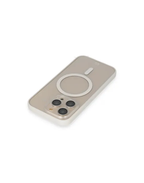 Apple İphone 14 Pro Kılıf Grand Magneticsafe Kapak - Beyaz
